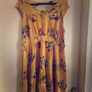Yellow Floral Sun Dress